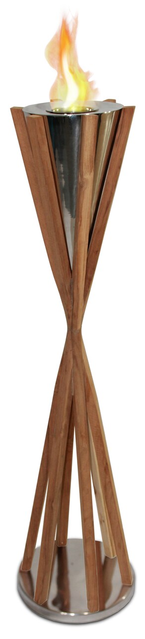 Luxury Fireplace Group Anywhere Fireplace Indoor/Outdoor Fireplace - Southampton Teak Tall Fireplace